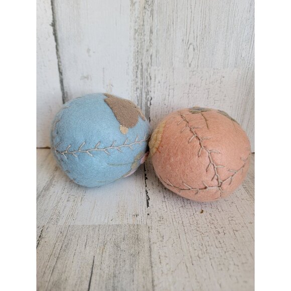 Unique felt Easter egg bunny chick flower spring home decor set - Picture 7 of 7